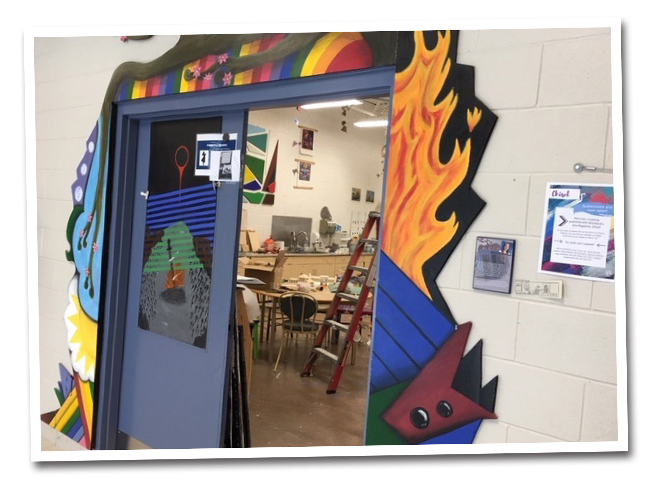 A peek in the art classroom