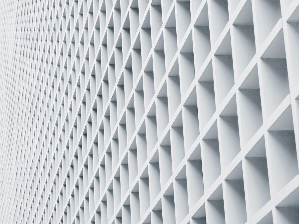 Decorative abstract background, white slats